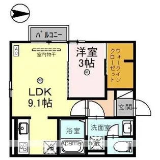 クレシア山総Ⅱ【2階】の間取り