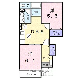 ビーミングベルⅠ【1階】の間取り