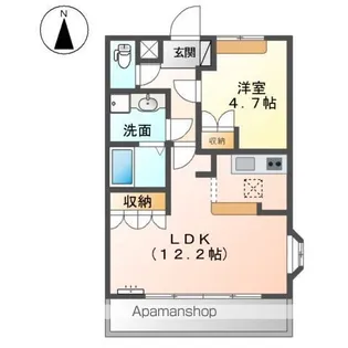 コートヴェール中島田Ⅱ【1階】の間取り