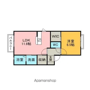 クレイドル住吉 B【2階】の間取り