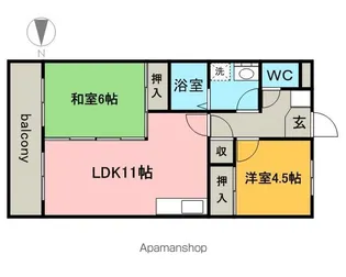 カーサ金山【7階】の間取り