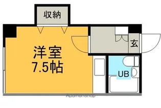 ホワイトビルA【5階】の間取り