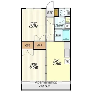 MY HOUSE壱番館【302号室】の間取り