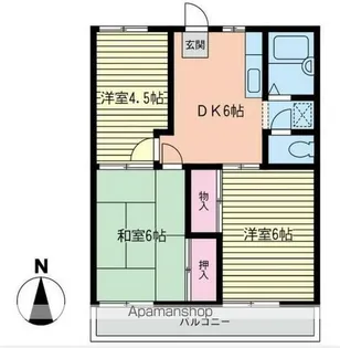 スカイパルⅡ【3階】の間取り