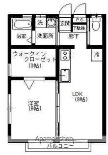 ファミエールコーポ【201号室】の間取り