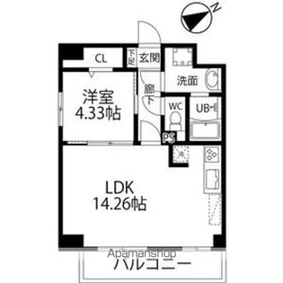 ウルフィエスタ徳川(旧 GRAN DUKE徳川)【9階】の間取り