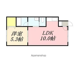 ルカ的場【303号室】の間取り