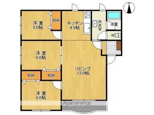 プログレス【2A号室】の間取り