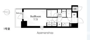 1Kの間取り画像