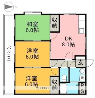 エスペランスⅠ【1階】の間取り