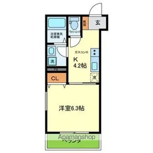 PROSPER COURT 緑橋【201号室号室】の間取り