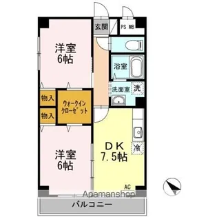 シティーパル【1階】の間取り