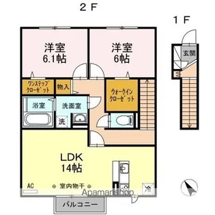 パストラル A【2階】の間取り
