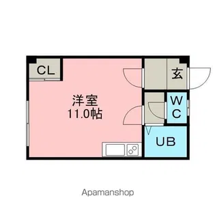 コーポアベニュー【3階】の間取り