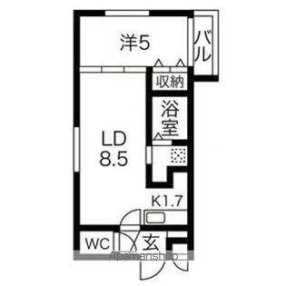 Y’s月寒西【2階】の間取り