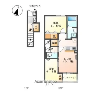 ガジュマル【2階】の間取り