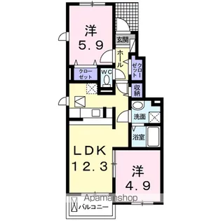 アウトリガー【1階】の間取り