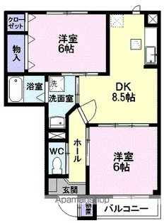 レジデンス ヒロ21 A【1階】の間取り