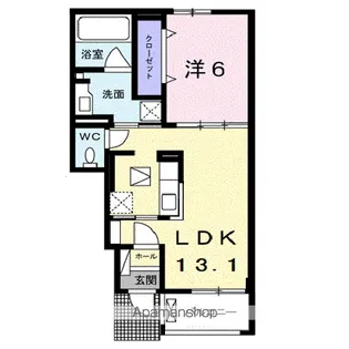 アクティフ浦上【1階】の間取り