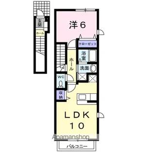 カーサ・プラシード【2階】の間取り