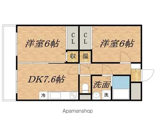 スペースアークヒルⅡ【103号室】の間取り