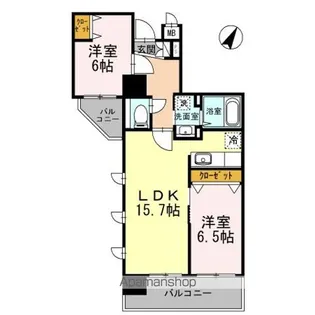 セルティスコート【5階】の間取り