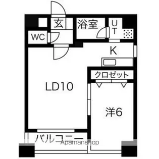 ドエル南円山【4階】の間取り