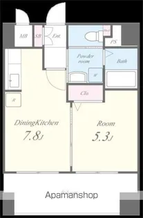 プロニティ天神通【2階】の間取り