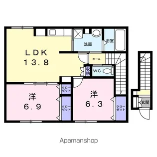 アリビオ【2階】の間取り