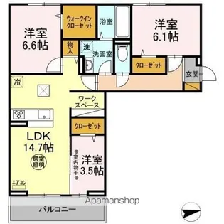 ARGENTO【1階】の間取り