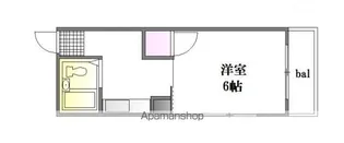 サンシャイン河原町【404号室】の間取り