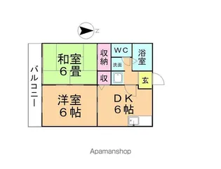 BEELINEまほろば【111号室】の間取り