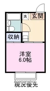 メゾンシーサイド【A105号室】の間取り