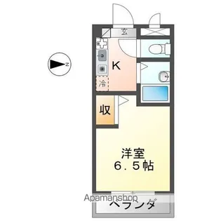 滋賀県東近江市八日市町【マンション】の間取り