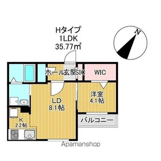 PRESCELTO朝日町【402号室】の間取り