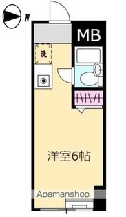 ハイツ蚕糸公園【203号室】の間取り