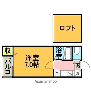 エスポワール竹下【105号室】の間取り