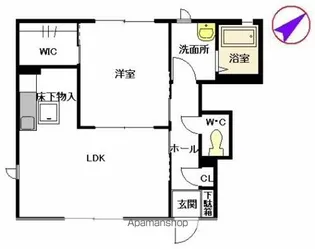 エクセル名島【101号室】の間取り