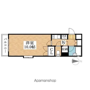 アストリー赤城【5階】の間取り