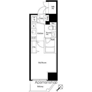 ベルグレードYS【4階】の間取り