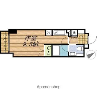 パークアクシス台東根岸【8階】の間取り
