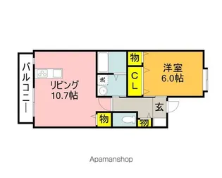 リーベンヴィーヴルⅡ【2階】の間取り