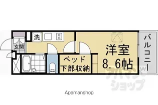 レオパレスシュテルン【202号室】の間取り