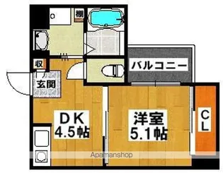 ロイヤルガーデン堺【5階】の間取り