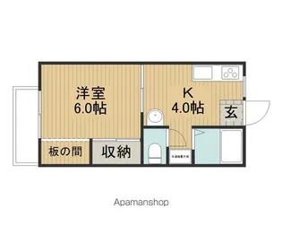 コーポトレンドA棟【103号室】の間取り