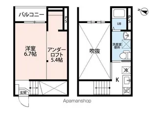 愛知県名古屋市千種区南明町1丁目【アパート】の間取り