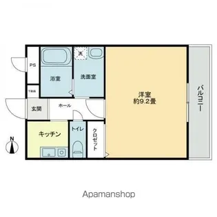 ガレージライフ高松東【2階】の間取り