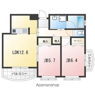 エレガン パルテール【4階】の間取り