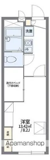 レオパレス春日原【2階】の間取り