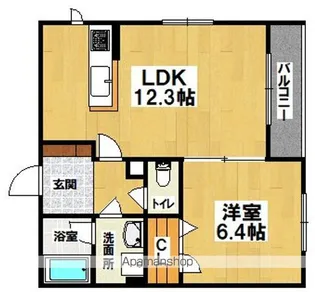 エンターテイン堺市【1階】の間取り